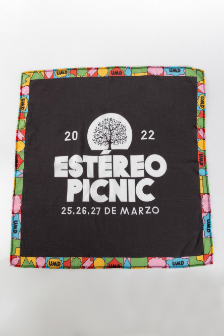 Pañuelo amplio, multiusos estampado, Festival Estéreo Picnic