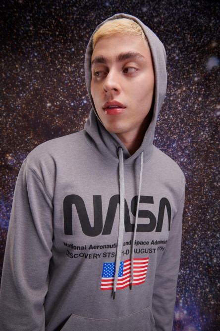 Buzo con capota, estampado de NASA