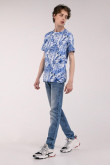 Camiseta manga corta estampada