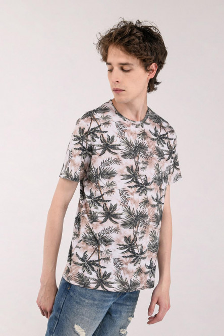 Camiseta manga corta estampada