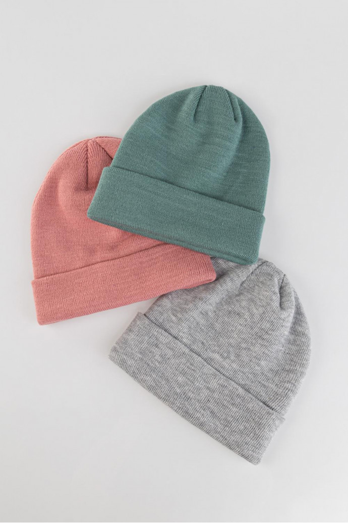 Gorro tejido unicolor