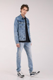 Chaqueta jean laser Johnny Bravo.