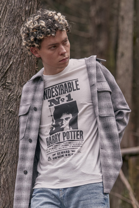 Camiseta manga corta estampada de Harry Potter.