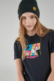 Camiseta manga corta, estampado de Hello Kitty