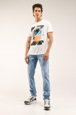 Camiseta manga corta con estampado.
