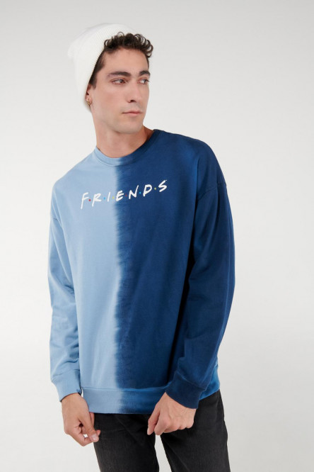 Buzo Tie dye, con estampado en frente de Friends.