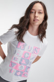Camiseta manga corta estampada de MTV.