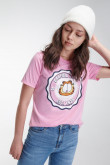 Camiseta manga corta, estampada de Garfield.