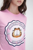 Camiseta manga corta, estampada de Garfield.