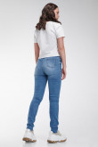 Jean jegging tiro alto, rotos
