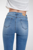 Jean jegging tiro alto, rotos