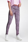 Leggins largos con sesgos laterales, con estampado de animal print.