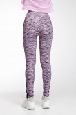 Leggins largos con sesgos laterales, con estampado de animal print.