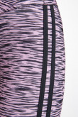 Leggins largos con sesgos laterales, con estampado de animal print.
