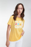 Camiseta, manga corta, estampada en frente de Pacman.