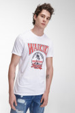 Camiseta básica manga corta con estampado