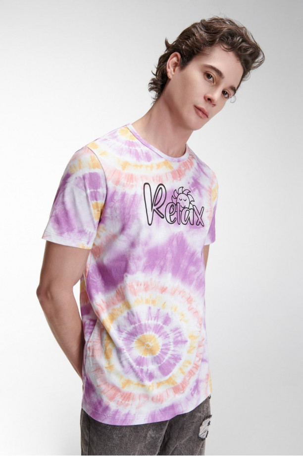 Camiseta manga corta estampada