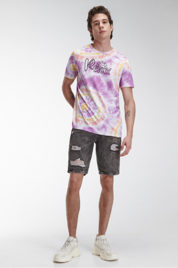Camiseta manga corta estampada