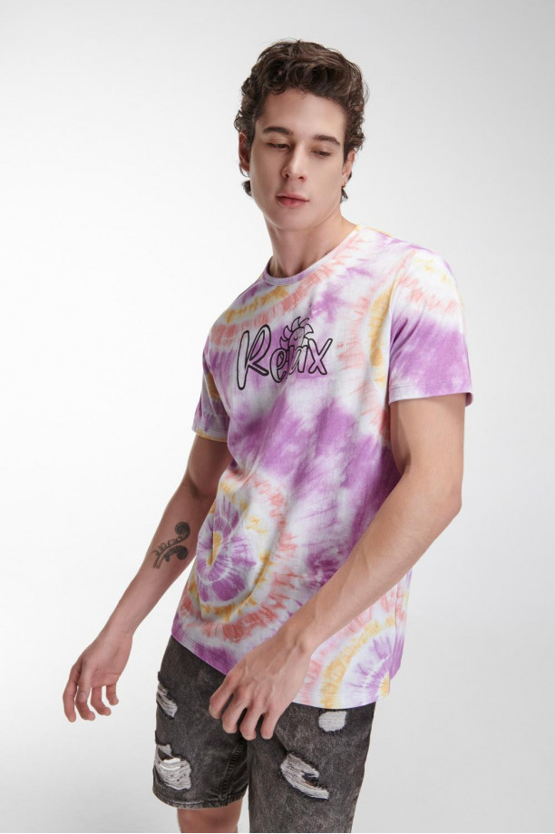 Camiseta manga corta estampada