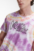 Camiseta manga corta estampada