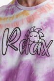 Camiseta manga corta estampada