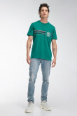 Camiseta manga corta con estampado.