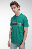 Camiseta manga corta con estampado.