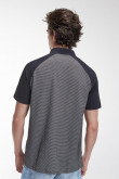Camiseta Polo unicolor con cuello y puños tejidos