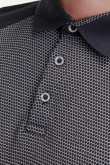 Camiseta Polo unicolor con cuello y puños tejidos