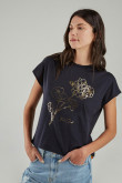 Camiseta manga corta estampada.