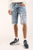 Bermuda slim con rotos