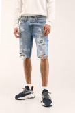 Bermuda slim con rotos
