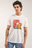 Camiseta manga corta, estampada de Garfield.