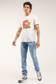 Camiseta manga corta, estampada de Garfield.