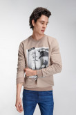 Buzo cuello redondo estampado