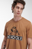 Camiseta manga corta, estampado de  Monopolio.