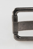 Cinturon unicolor, hebilla metalica