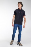 Camiseta Polo unicolor con cuello neru
