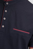 Camiseta Polo unicolor con cuello neru