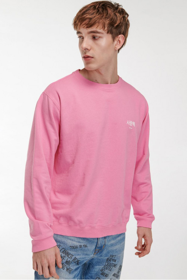 Buzo cuello redondo estampado frente
