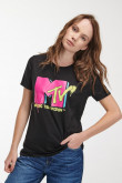 Camiseta manga corta estampada de MTV.
