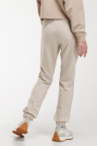 Pantalon jogger, unicolor, con bolsillos en costado