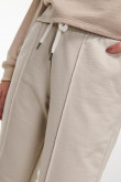 Pantalon jogger, unicolor, con bolsillos en costado