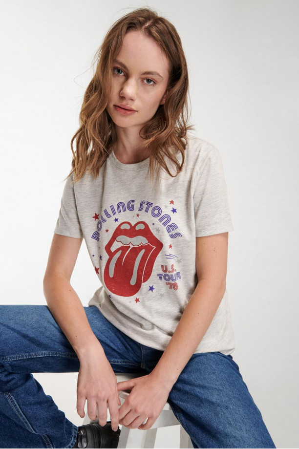 Camiseta, estampado de Rolling Stones
