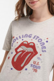 Camiseta, estampado de Rolling Stones