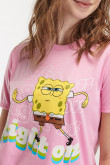 Camiseta manga corta estampado de Bob Esponja.