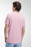 Camiseta básica manga corta estampada.
