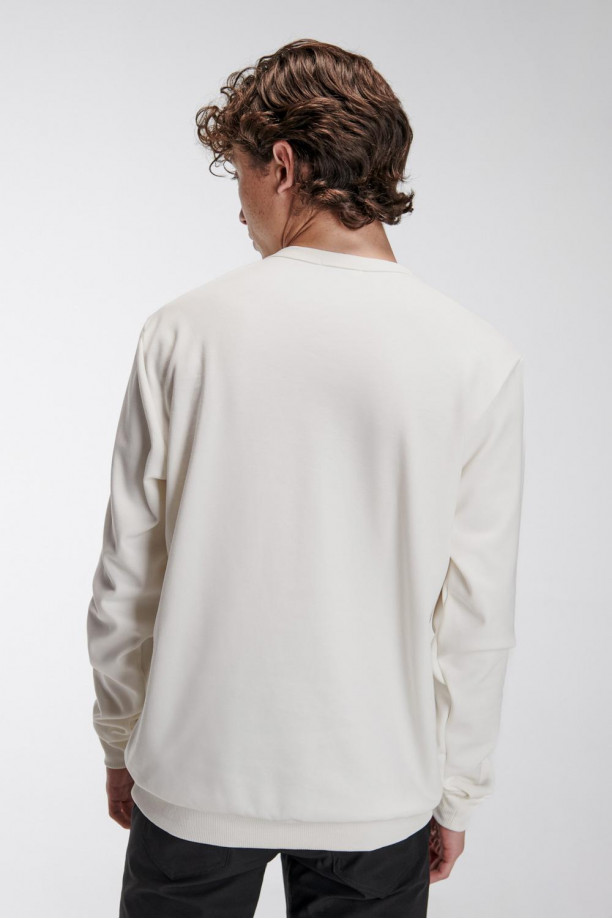 Buzo cuello redondo estampado