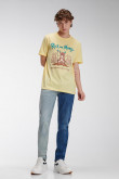 Camiseta, con estampado en frente, de Rick & Morty