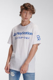 Camiseta cuello redondo, estampada de PlayStation.